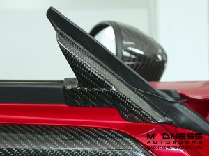 Alfa Romeo 4C Carbon Fiber Interior Door Triangle Cover Kit 